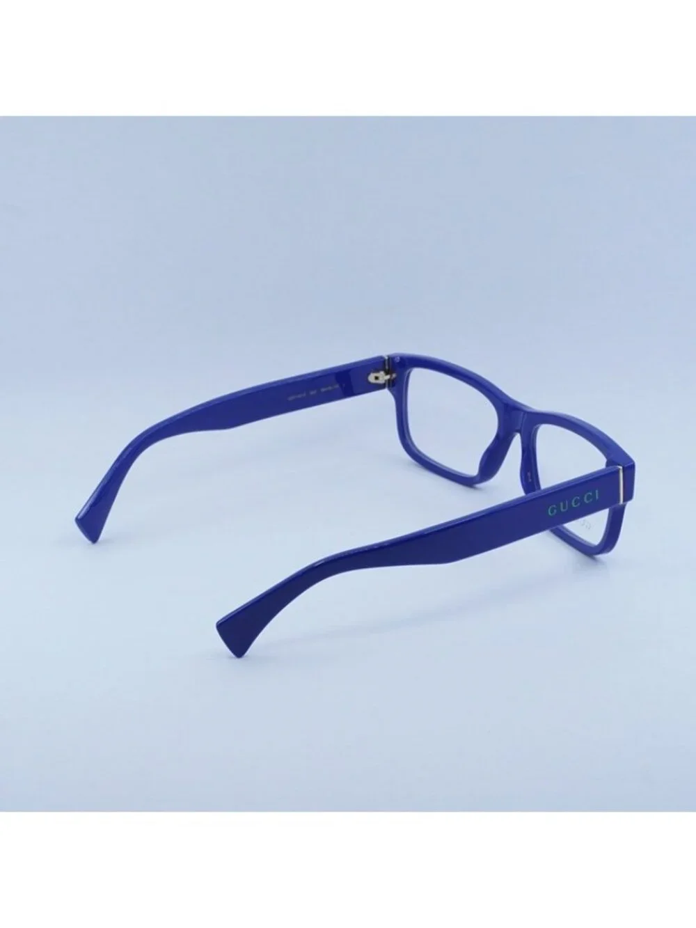 Gucci GG1141O 002 Eyeglasses Blue 56mm Rectangle Frame